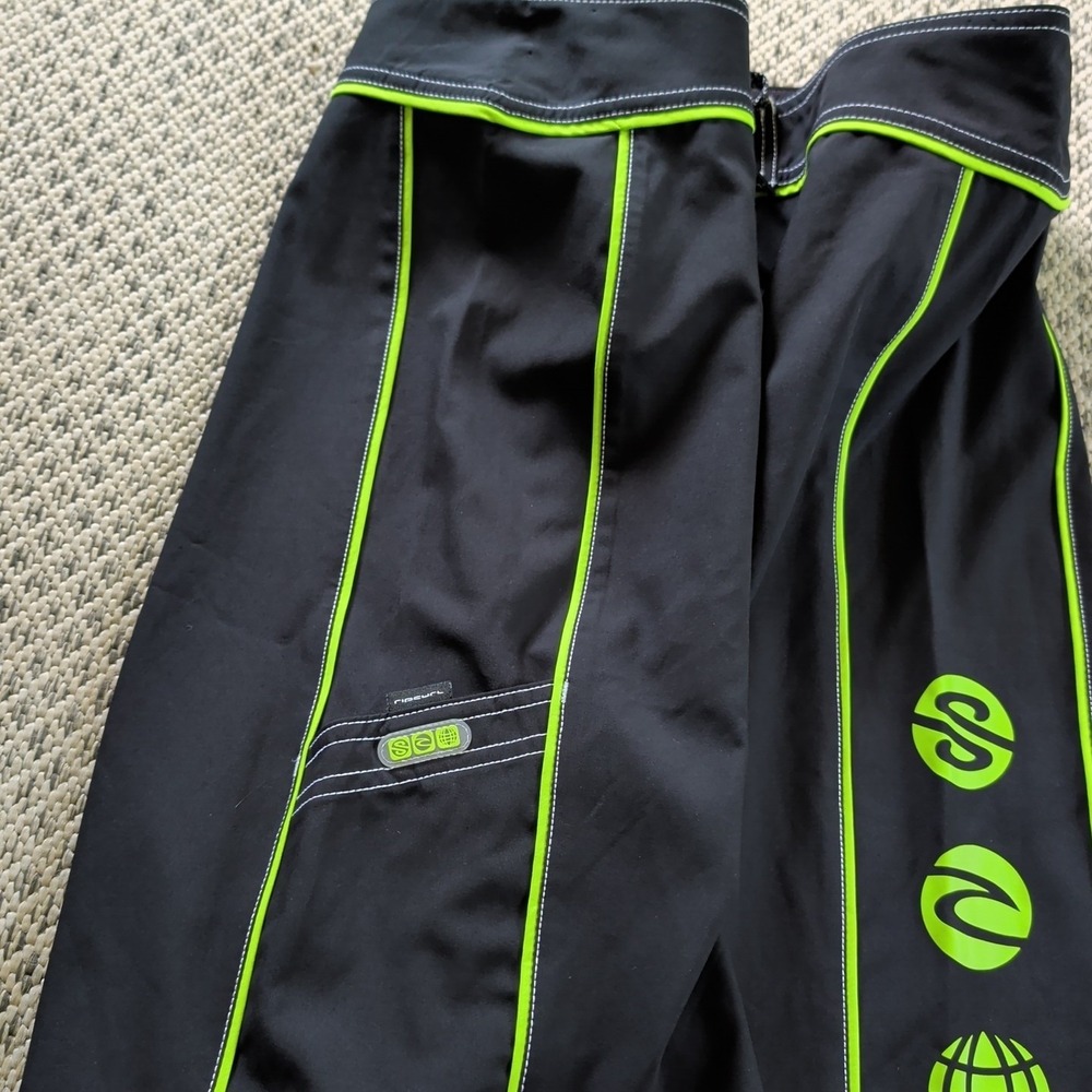 Rip Curl Mirage Ultimate Stretch Boardshorts Mens Sz 34 Black & Neon Green EUC - Picture 10 of 10